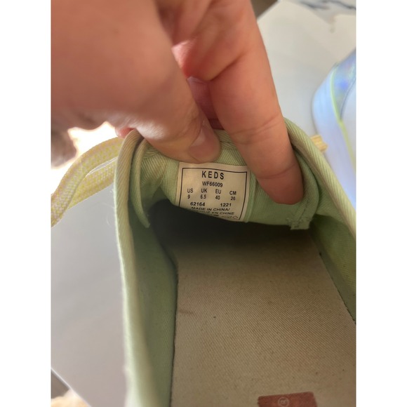 Keds Triple Up Fade Canvas platform sneaker Mint Green Size 9 - Picture 2 of 9